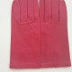 Leather gloves of lamb orchid "CAPUCINE"