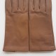 Leather gloves of lamb taupe "CAPUCINE"