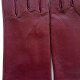 Gants en cuir d'agneau cassis "CAPUCINE".