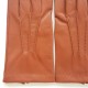 Gants en cuir d'agneau new cognac "HENRI".