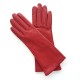 Leather gloves of lamb red "COLINE"