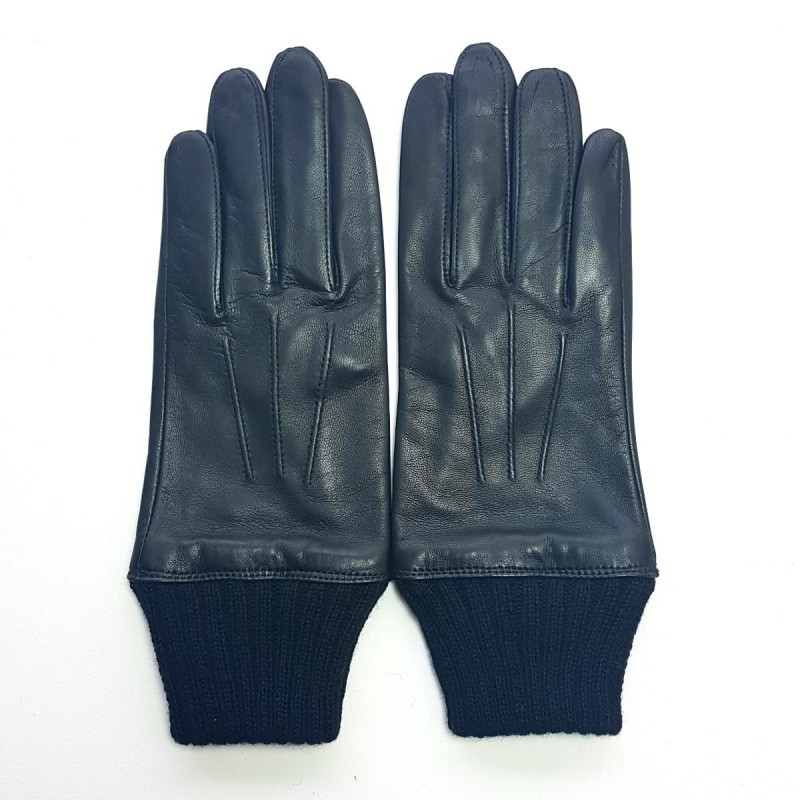 Gants Homme À Rayures En Laine D'Agneau