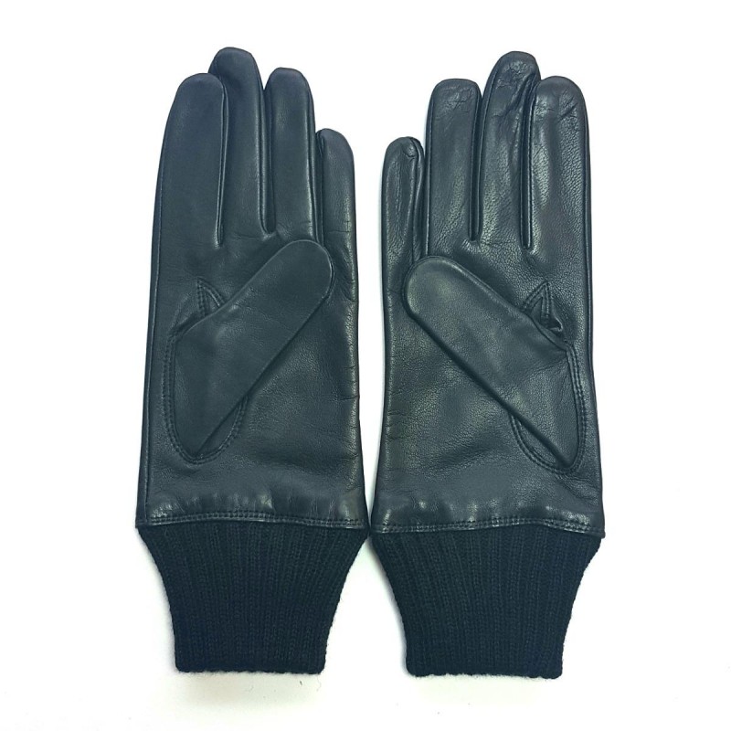 Gants cuir noir doublés laine pilote readytofly