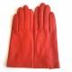 Gants en cuir d'agneau, orange, "CAPUCINE".