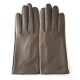 Leather gloves of lamb bronze "CAPUCINE".