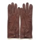 Leather gloves of pecarry mink "LEONIE".
