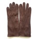 Leather Gloves of peccary mink "LEONIE".