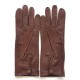 Leather Gloves of peccary mink "LEONIE".