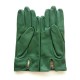 Leather gloves of lamb green "ANEMONE"