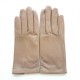 Leather gloves of lamb putty "CAPUCINE".
