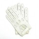 Leather gloves of peccary white "POMPEIA"