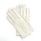 Gants en cuir de pécari blanc "PERNILLE".