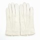 Gants en cuir de pécari blanc "PERNILLE".