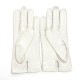 Leather gloves of peccary white "PERNILLE"