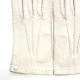 Leather gloves of peccary white "PERNILLE"