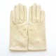 Leather gloves of lamb beige "CAPUCINE"