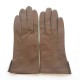 Leather Gloves of lamb sand "CAMPANULE"