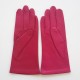 Leather gloves of lamb fuchsia and pink "COCCINELLE"
