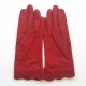 Leather Gloves of lamb red "DENISE".