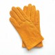 Leather gloves of lamb red "LINA".