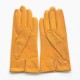 Leather gloves of lamb red "LINA".