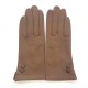 Gants en cuir d'agneau sable "CLEMENTINE".