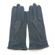 Leather gloves of lamb grey "ANEMONE"