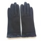 Leather gloves of lamb brown "ANEMONE"