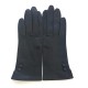 Leather gloves of lamb brown "CLEMENTINE".