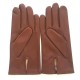 Gants en cuir d'agneau english tan "RAPHAEL".