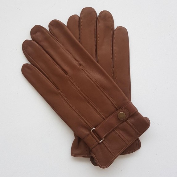 Gants en cuir d'agneau biscuit "ARTHUR".