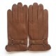 Gants en cuir d'agneau biscuit "ARTHUR".