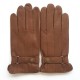 Gants en cuir d'agneau biscuit "ARTHUR".