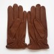 Gants en cuir d'agneau biscuit "ARTHUR".