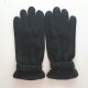 Gants en cuir de cerf noir "EMILIEN".