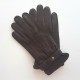 Leather gloves of deer brown "EMILIEN"