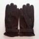Leather gloves of deer brown "EMILIEN"