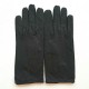 Leather gloves of ostrich and pecarry black "MARIE- ANTOINETTE"