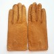Gants en cuir d'autruche et augneau cork "ANGELLA".