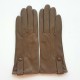 Leather Gloves of lamb sand "IRINA".