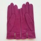 Gants en cuir d'agneau rose vif "ANEMONE".