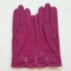 Leather gloves of lambhot pink "ANEMONE"