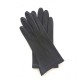 Leather gloves of lamb brown "THERESE".