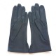 Leather gloves of lamb grey "THERESE".