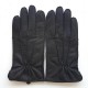 Leather gloves of deer black " MARC "