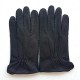 Leather gloves of deer black " MARC "