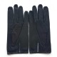 Leather gloves of ostrich and lamb black "ANGE"