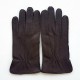 Gants en cuir de cerf marrons " MARC ".