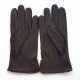 Leather gloves of deer brown " MARC "