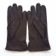 Gants en cuir de cerf marrons " MARC ".